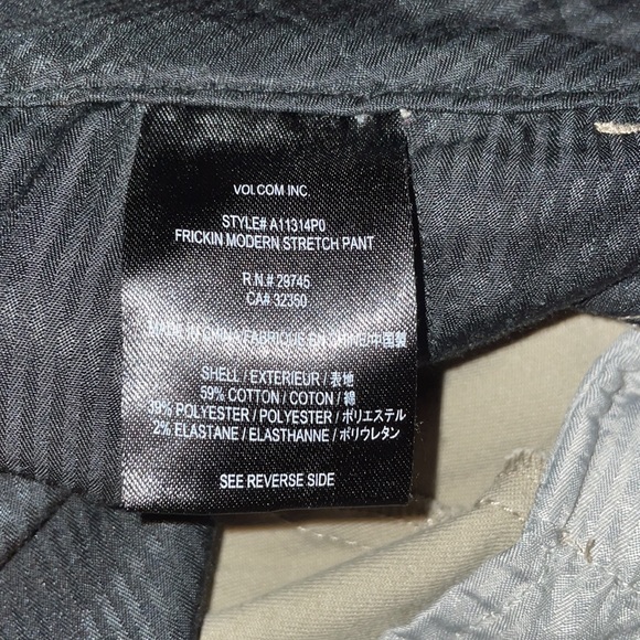 Volcom, khaki pants - Picture 3 of 5